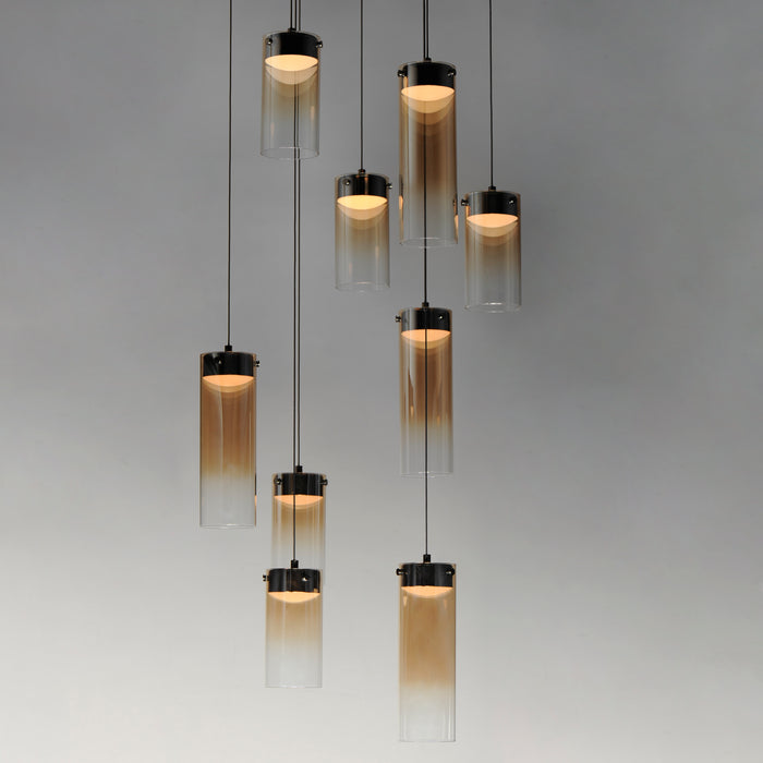 ET2 Highball Amber 9-Light LED Pendant Model: E21189-05GM