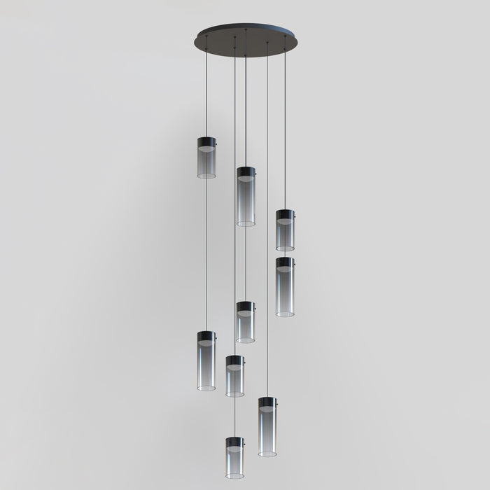 ET2 Highball Smoke 9-Light LED Pendant Model: E21189-142GM