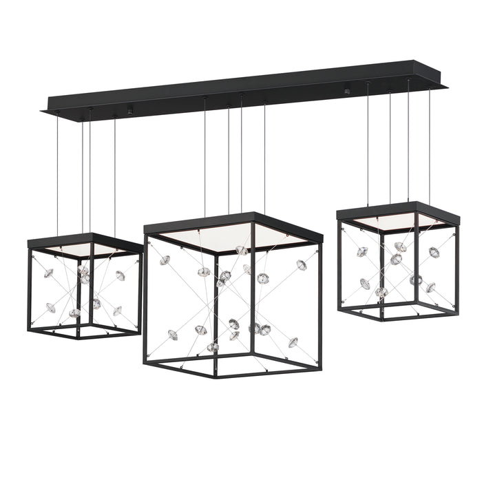 ET2 Entanglement 3-Light LED Pendant Model: E21253-20BK
