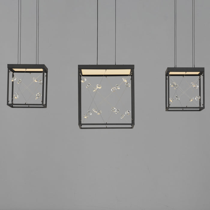 ET2 Entanglement 3-Light LED Pendant Model: E21253-20BK