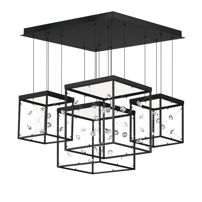 ET2 Entanglement 4-Light LED Pendant Model: E21254-20BK