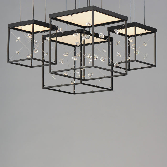 ET2 Entanglement 4-Light LED Pendant Model: E21254-20BK