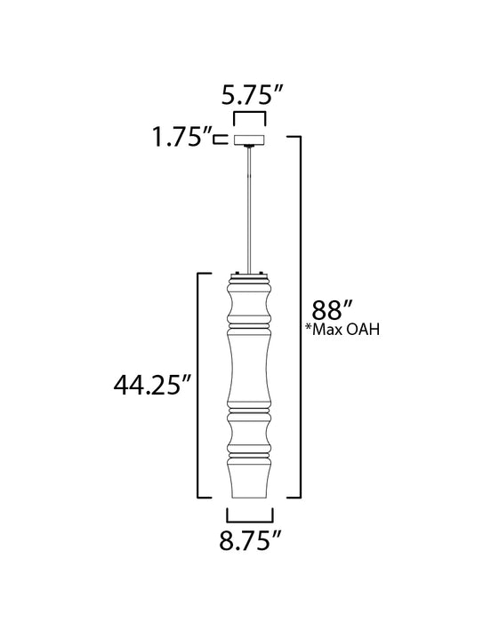 ET2 Syndicate 4-Light Pendant Model: E21384-18BK