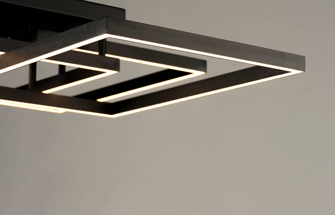 ET2 Traverse LED Flush/Wall Mount Model: E21519-BK