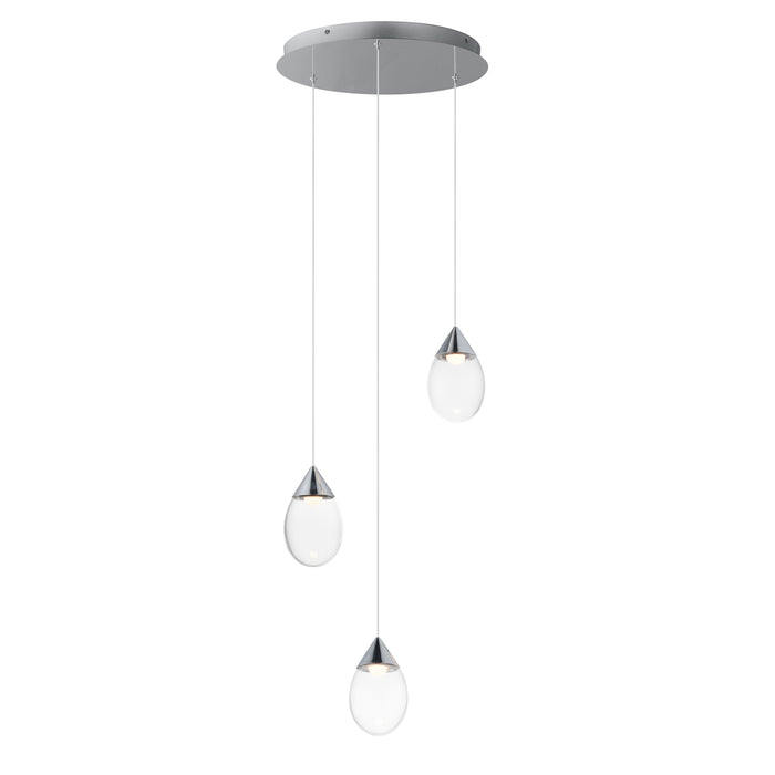 ET2 Dewdrop 3-Light LED Pendant Model: E21563-18PC