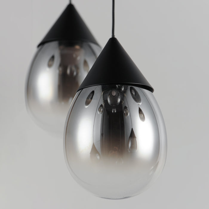 ET2 Dewdrop 3- Light LED Pendant Model: E21563-142BK