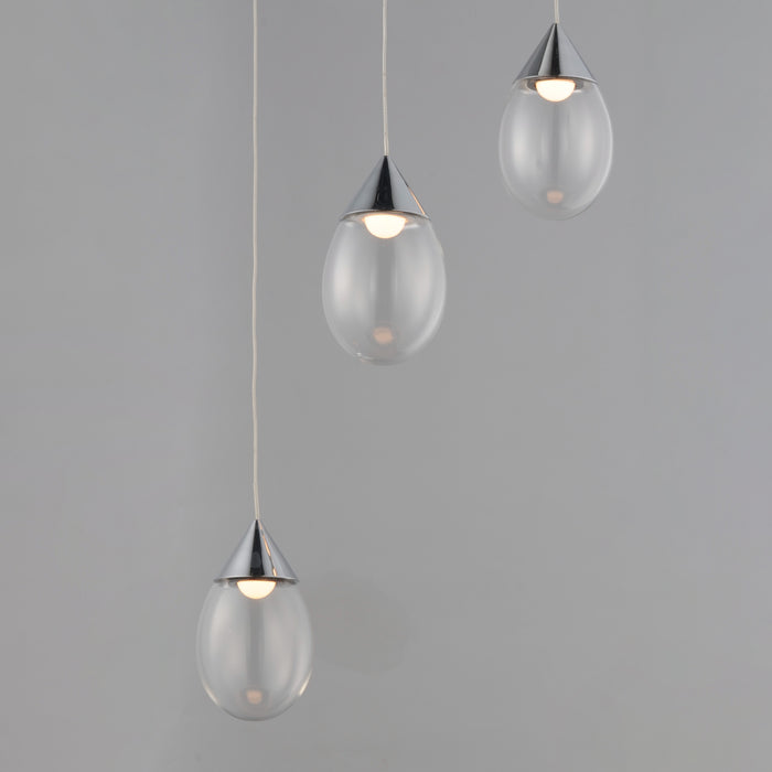 ET2 Dewdrop 3-Light LED Pendant Model: E21563-18PC