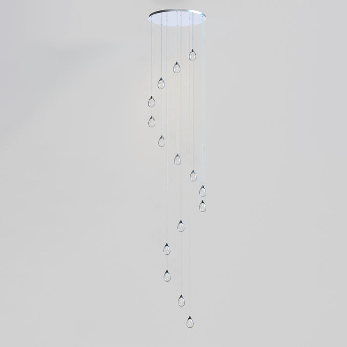 ET2 Dewdrop 15-Light LED Pendant Model: E21569-18PC