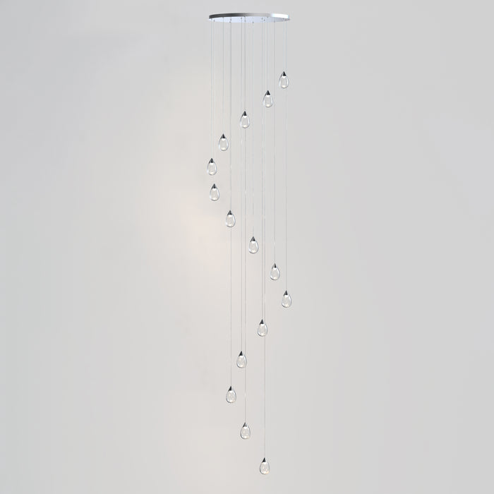 ET2 Dewdrop 15-Light LED Pendant Model: E21569-18PC