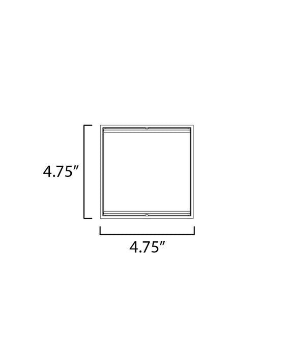 ET2 Blok 4.75 LED Outdoor Sconce Model: E23216-BK