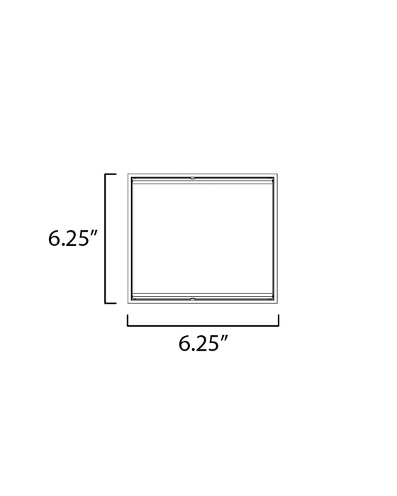 ET2 Blok 6.25 LED Outdoor Sconce Model: E23218-BK