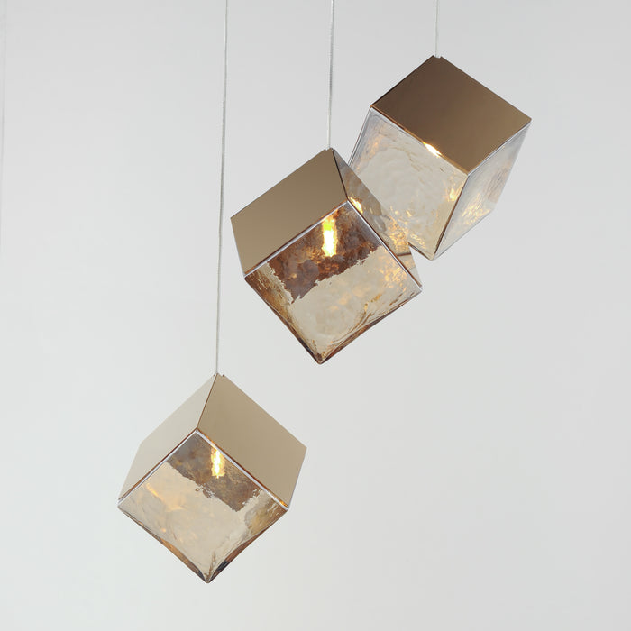 ET2 Ice Cube 3-Light LED Pendant Model: E24683-26FG