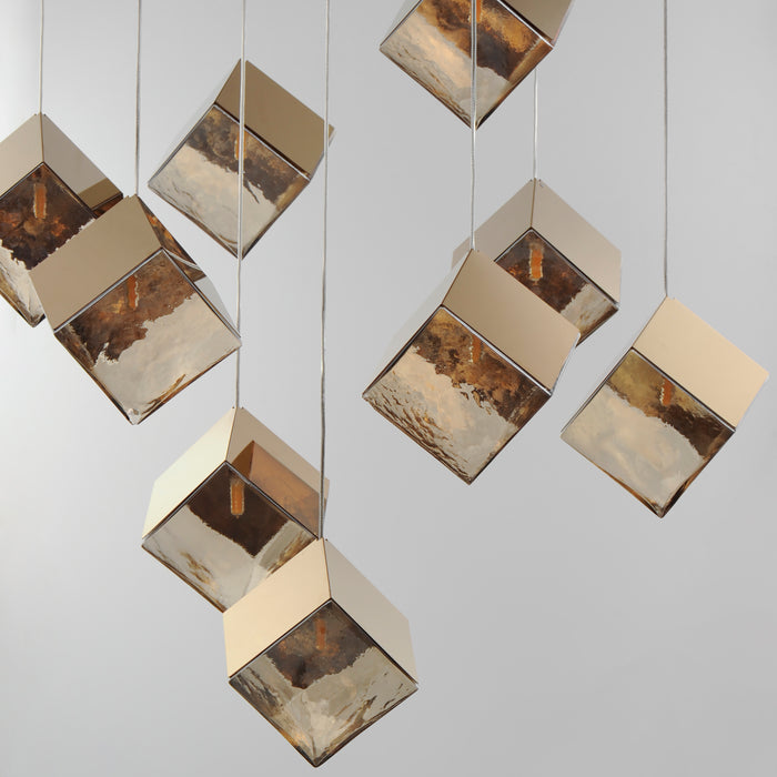 ET2 Ice Cube 9-Light LED Pendant Model: E24689-26FG