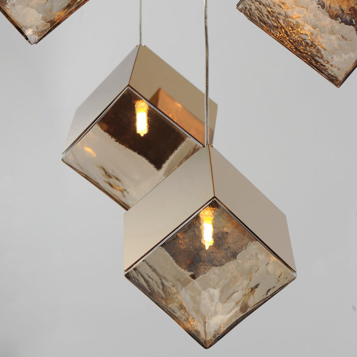 ET2 Ice Cube 9-Light LED Pendant Model: E24689-26FG