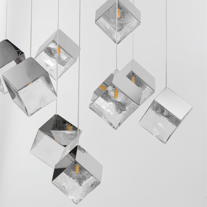 ET2 Ice Cube 9-Light LED Pendant Model: E24689-28PC