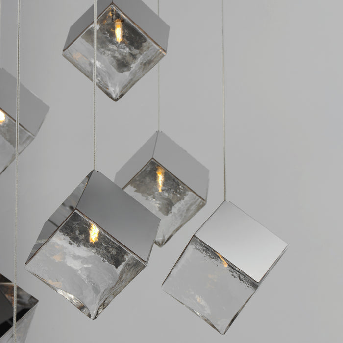 ET2 Ice Cube 9-Light LED Pendant Model: E24689-28PC