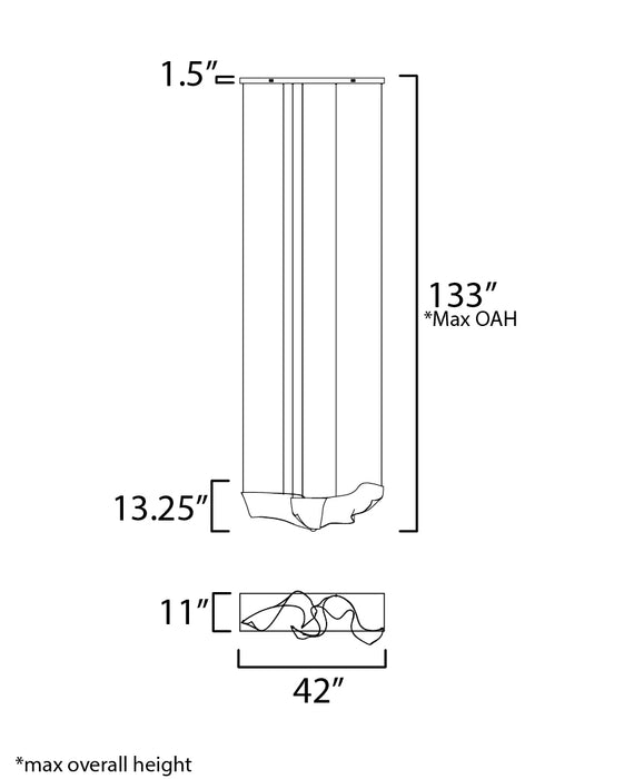 ET2 Rinkle Modular 2-Light LED Pendant Model: E24882-133BGM