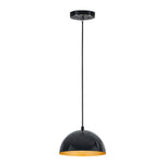 ET2 Hemisphere 1-Light 9 LED Pendant Model: E24900-GBGLD