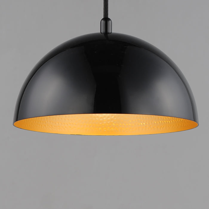 ET2 Hemisphere 1-Light 9 LED Pendant Model: E24900-GBGLD