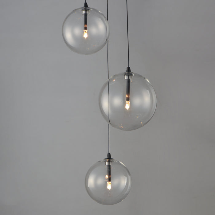 ET2 Global 3-Light LED Pendant Model: E25073-18BK