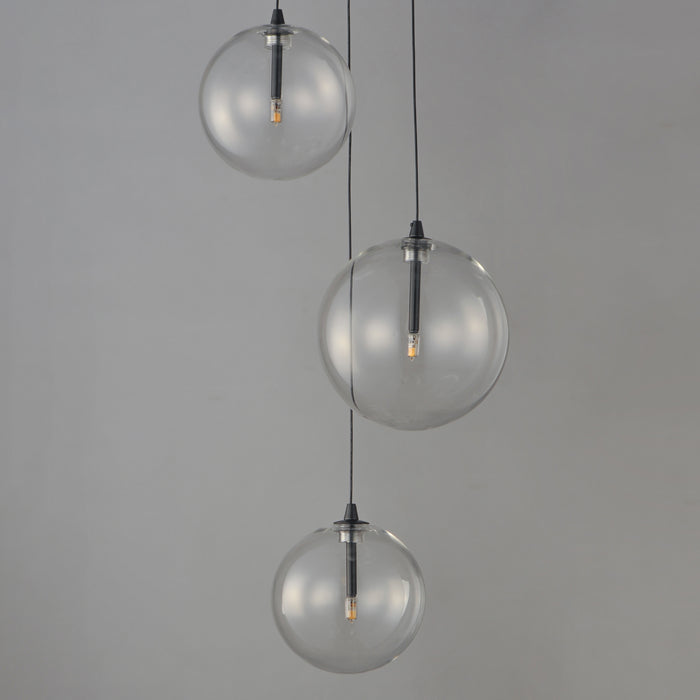 ET2 Global 3-Light LED Pendant Model: E25073-18BK