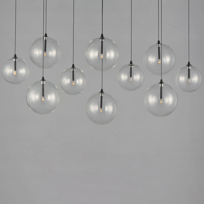 ET2 Global 10-Light LED Pendant Model: E25079-18BK