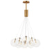 ET2 Burst 12-Light LED Pendant - Clear Model: E25089-18GLD