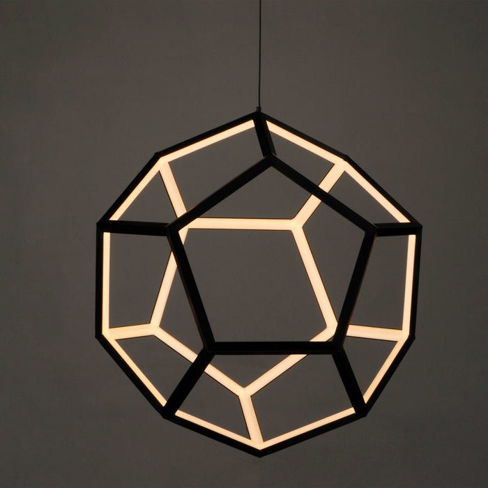 ET2 Penta Medium LED Pendant Model: E25104-BK