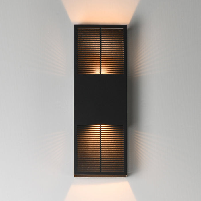 ET2 Grate 18 LED Outdoor Wall Sconce Model: E30393-BK