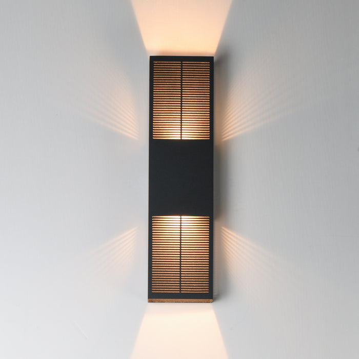 ET2 Grate 24 LED Outdoor Wall Sconce Model: E30394-BK