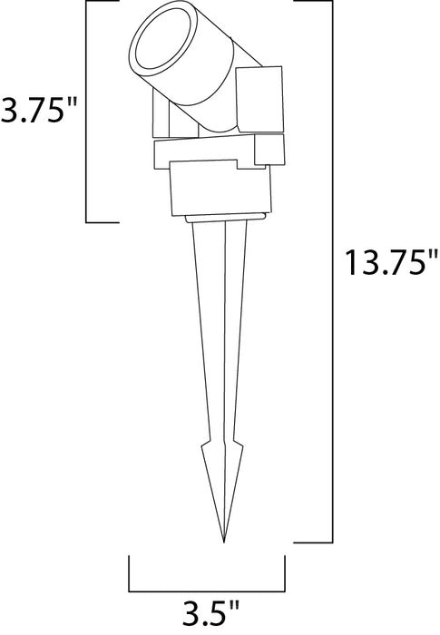 ET2 Alumilux: Landscape LED Spot Light Model: E41350-BK
