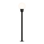 ET2 Alumilux: Landscape Globe Light W/ 24 Pole Model: E41452-61BK-24