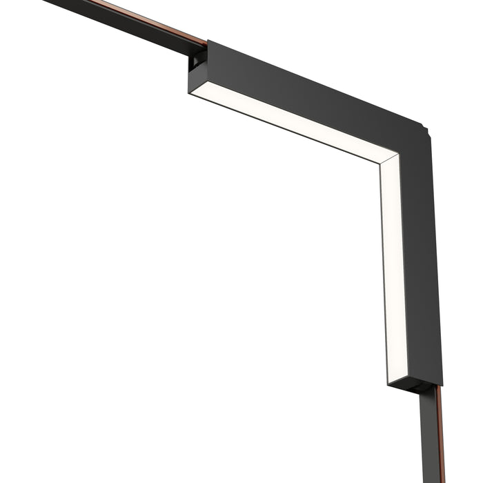 ET2 Continuum Track Light Wall to Ceiling Corner Model: ETL29222-BK