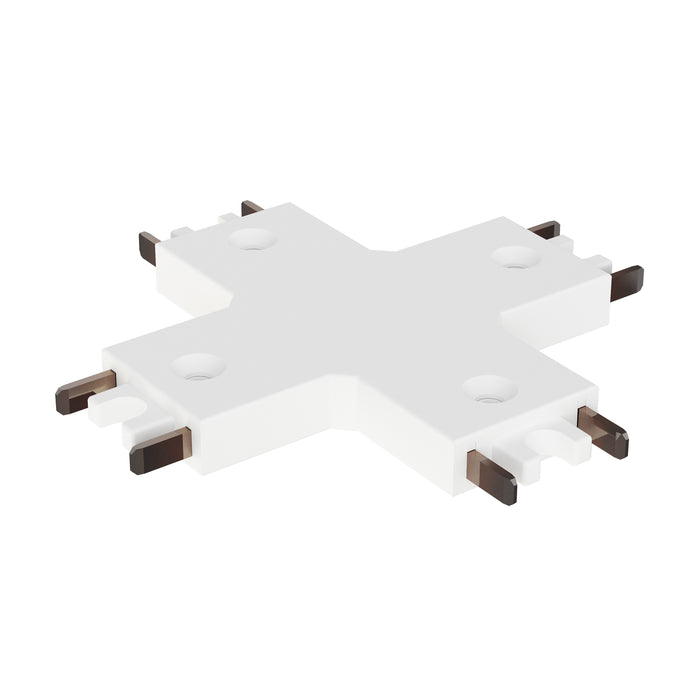 ET2 Continuum Track 4-way X Connector Model: ETMSC90-4XW-WT