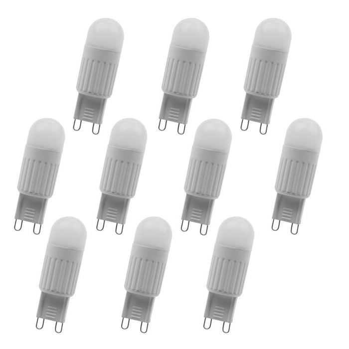 Elitco Lighting Housing LED G9 Light Bulb, 3000k, 360°, Cri80, Etl, 3w, 25 Watt Equivalent, 15000hrs, Lm250, Dimmable, 2 Years W Model: G9LED101-10PK