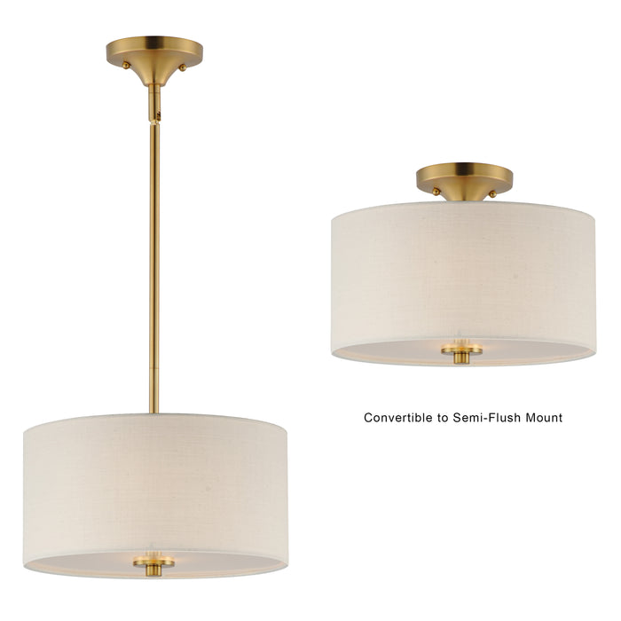 Maxim Bongo 2-Light Pendant / Semi-Flush Mount Model: 10011OMNAB