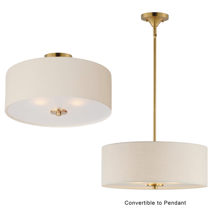 Maxim Bongo 3-Light Pendant / Semi-Flush Mount Model: 10014OMNAB