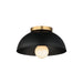 Maxim Thelonious 12 Flush Mount Model: 10020BKNAB