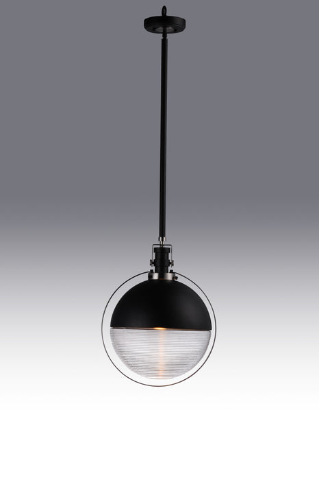 Maxim Axiom 1-Light LED Pendant Model: 10080CLBKSN