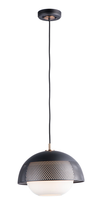 Maxim Perf 1-Light Pendant Model: 10082WTBKSBR