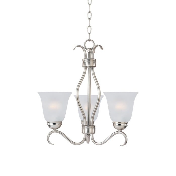 Maxim Basix 3-Light Chandelier Model: 10123FTSN