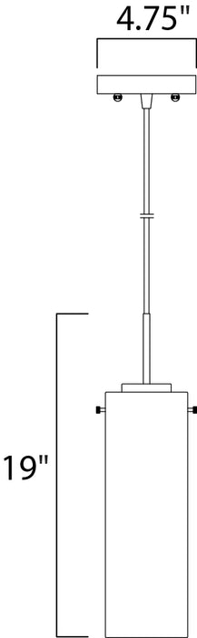 Maxim Scope Medium LED Pendant Model: 10194CLFTPC