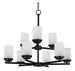 Maxim Corona 9-Light Chandelier Model: 10206FTBK