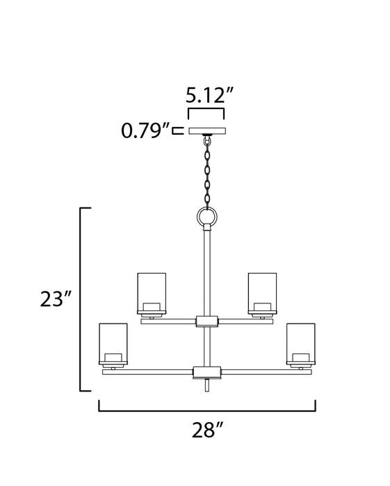 Maxim Corona 9-Light Chandelier Model: 10206CLBK