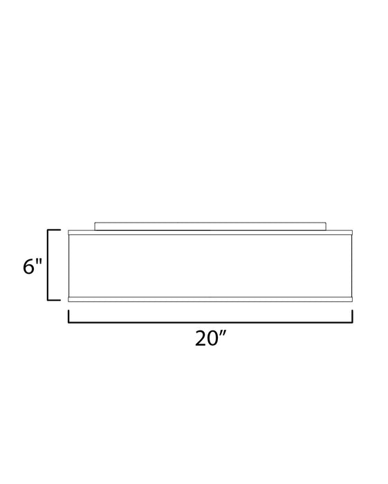 Maxim Prime 20 LED Flush Mount Model: 10222GC