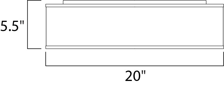 Maxim Prime 20 LED Flush Mount 120-277V Model: 10232BO