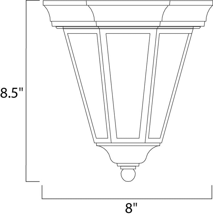 Maxim Westlake Cast 1-Light Outdoor Ceiling Mount Model: 1027BK