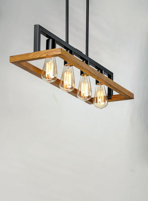 Maxim Black Forest 4-Light Chandelier Model: 10307BKASB