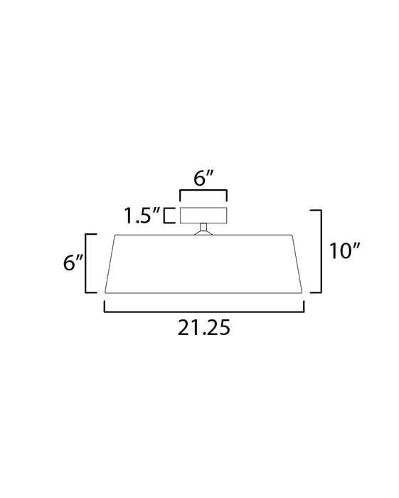 Maxim Paramount 21 LED Flush Mount Model: 10332WTBK