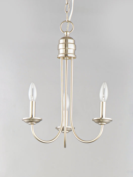 Maxim Logan 3-Light Candle Chandelier Model: 10343SN